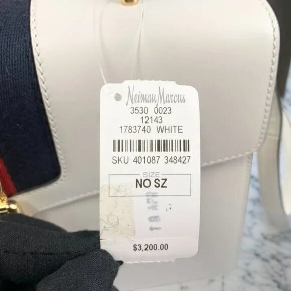 NWT Authentic  Gucci Stone Color Sylvie large Top Handle Bag - Picture 13 of 13